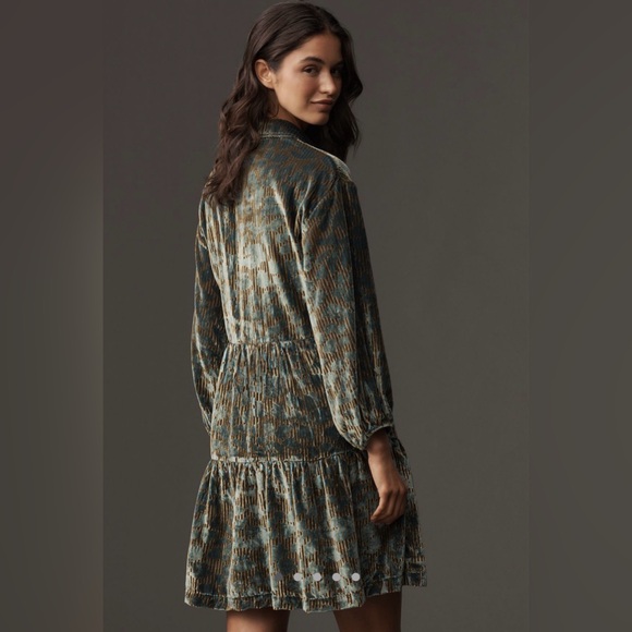Anthropologie Velvet Bettina Tiered Mini Dress - Picture 7 of 7